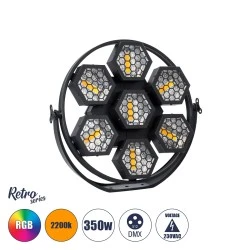 Φωτιστικό ειδικών εφέ Digital Matrix Pixel & Blinder 7x50W LED COB θερμό χρώμα  2200K & 168x0.5W LED RGB 