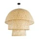 Boho Κρεμαστό Φωτιστικό HIROKA Μονόφωτο 1 x E27 AC220-240V IP20 - Φ100 x Υ110cm - Μπεζ Ξύλινο Μπαμπού Πλέγμα Καμπάνα GloboStar® HIROKA 02046 Boho Κρεμαστό Φωτιστικό Οροφής Μονόφωτο 1 x E27 AC220-240V IP20 - Φ100 x Υ110cm - Μπεζ Ξύλινο Μπαμπού Πλέγμα Καμπάνα - 5 Χρόνια Εγγύηση