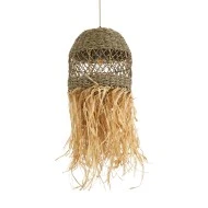 Boho Κρεμαστό Φωτιστικό SAINTLUCIA Μονόφωτο 1 x E27 AC220-240V IP20 - Φ30 x Υ90cm - Χακί Σχοινί με Μπεζ Φυσική Ράφια Νήμα Πλεγμα Καμπάνα Boho Κρεμαστό Φωτιστικό SAINTLUCIA Μονόφωτο 1 x E27 AC220-240V IP20 - Φ30 x Υ90cm - Χακί Σχοινί με Μπεζ Φυσική Ράφια Νήμα Πλεγμα Καμπάνα
