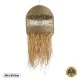Boho Κρεμαστό Φωτιστικό SAINTLUCIA Μονόφωτο 1 x E27 AC220-240V IP20 - Φ66 x Υ120cm - Χακί Σχοινί με Μπεζ Φυσική Ράφια Νήμα Πλεγμα Καμπάνα GloboStar® SAINTLUCIA 02161 Boho Κρεμαστό Φωτιστικό Πλεγμα Μονόφωτο 1 x E27 IP20 Μπεζ Ράφια - Μ66 x Π66 x Υ120cm