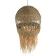 Boho Κρεμαστό Φωτιστικό SAINTLUCIA Μονόφωτο 1 x E27 AC220-240V IP20 - Φ66 x Υ120cm - Χακί Σχοινί με Μπεζ Φυσική Ράφια Νήμα Πλεγμα Καμπάνα GloboStar® SAINTLUCIA 02161 Boho Κρεμαστό Φωτιστικό Πλεγμα Μονόφωτο 1 x E27 IP20 Μπεζ Ράφια - Μ66 x Π66 x Υ120cm