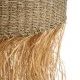 Boho Κρεμαστό Φωτιστικό SAINTLUCIA Μονόφωτο 1 x E27 AC220-240V IP20 - Φ66 x Υ120cm - Χακί Σχοινί με Μπεζ Φυσική Ράφια Νήμα Πλεγμα Καμπάνα GloboStar® SAINTLUCIA 02161 Boho Κρεμαστό Φωτιστικό Πλεγμα Μονόφωτο 1 x E27 IP20 Μπεζ Ράφια - Μ66 x Π66 x Υ120cm