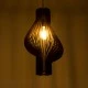 Boho Κρεμαστό Φωτιστικό MIHIRO Μονόφωτο 1 x E27 AC220-240V IP20 - Φ32 x Υ56cm - Καφέ Σκούρο Ξύλινο Πλέγμα GloboStar® MIHIRO 02173 Boho Κρεμαστό Φωτιστικό Πλέγμα Μονόφωτο 1 x E27 IP20 Καφέ Ξύλο - Μ32 x Π32 x Υ56cm