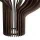 Boho Κρεμαστό Φωτιστικό MIHIRO Μονόφωτο 1 x E27 AC220-240V IP20 - Φ32 x Υ56cm - Καφέ Σκούρο Ξύλινο Πλέγμα GloboStar® MIHIRO 02173 Boho Κρεμαστό Φωτιστικό Πλέγμα Μονόφωτο 1 x E27 IP20 Καφέ Ξύλο - Μ32 x Π32 x Υ56cm