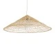 Boho Κρεμαστό Φωτιστικό KAIA Μονόφωτο 1 x E27 AC220-240V IP20 - Φ80 x Υ26cm - Μπεζ Ξύλινο Μπαμπού Πλέγμα Καμπάνα GloboStar® KAIA 02347 Boho Κρεμαστό Φωτιστικό Καμπάνα Μονόφωτο 1 x E27 IP20 Μπεζ Ξύλο - Μ80 x Π80 x Υ26cm