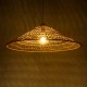 Boho Κρεμαστό Φωτιστικό KAIA Μονόφωτο 1 x E27 AC220-240V IP20 - Φ80 x Υ26cm - Μπεζ Ξύλινο Μπαμπού Πλέγμα Καμπάνα GloboStar® KAIA 02347 Boho Κρεμαστό Φωτιστικό Καμπάνα Μονόφωτο 1 x E27 IP20 Μπεζ Ξύλο - Μ80 x Π80 x Υ26cm