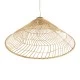 Boho Κρεμαστό Φωτιστικό KAIA Μονόφωτο 1 x E27 AC220-240V IP20 - Φ80 x Υ26cm - Μπεζ Ξύλινο Μπαμπού Πλέγμα Καμπάνα GloboStar® KAIA 02347 Boho Κρεμαστό Φωτιστικό Καμπάνα Μονόφωτο 1 x E27 IP20 Μπεζ Ξύλο - Μ80 x Π80 x Υ26cm