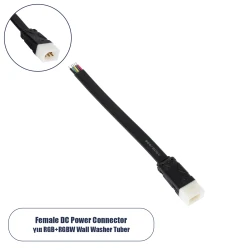 Ταχυσύνδεσμος τροφοδοσίας για Wall Washer Tube IP65 με καλώδιο 5 συρμάτων +/- και Power Connector 5 PIN Male για RGB+RGBW