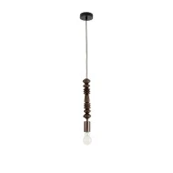 Vintage Κρεμαστό Φωτιστικό BEADS Μονόφωτο 1 x E27 AC220-240V IP20 - Φ5 x Υ33cm - Καφέ Σκούρο Ξύλινο Ανάρτηση Vintage Κρεμαστό Φωτιστικό BEADS Μονόφωτο 1 x E27 AC220-240V IP20 - Φ5 x Υ33cm - Καφέ Σκούρο Ξύλινο Ανάρτηση