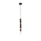 GloboStar® STANLEY 00693 Vintage Κρεμαστό Φωτιστικό Οροφής Μονόφωτο 1 x E27 AC220-240V IP20 - Φ5 x Υ33cm - Καφέ Σκούρο Ξύλινο Ανάρτηση - 5 Χρόνια Εγγύηση