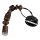 GloboStar® STANLEY 00693 Vintage Κρεμαστό Φωτιστικό Οροφής Μονόφωτο 1 x E27 AC220-240V IP20 - Φ5 x Υ33cm - Καφέ Σκούρο Ξύλινο Ανάρτηση - 5 Χρόνια Εγγύηση