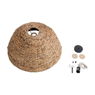 Boho Κρεμαστό Φωτιστικό MANGATA Μονόφωτο 1 x E27 AC220-240V IP20 - Φ60 x Υ28cm - Καφέ Water Hyacinth - Υδρουάκινθος Πλέγμα Καμπάνα GloboStar® MANGATA 01847 Boho Κρεμαστό Φωτιστικό Οροφής Μονόφωτο 1 x E27 AC220-240V IP20 - Φ60 x Υ28cm - Καφέ Water Hyacinth - Υδρουάκινθος Πλέγμα Καμπάνα - 5 Χρόνια Εγγύηση