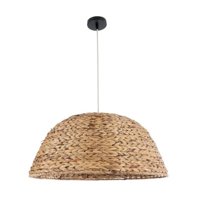 Boho Κρεμαστό Φωτιστικό MANGATA Μονόφωτο 1 x E27 AC220-240V IP20 - Φ60 x Υ28cm - Καφέ Water Hyacinth - Υδρουάκινθος Πλέγμα Καμπάνα GloboStar® MANGATA 01847 Boho Κρεμαστό Φωτιστικό Οροφής Μονόφωτο 1 x E27 AC220-240V IP20 - Φ60 x Υ28cm - Καφέ Water Hyacinth - Υδρουάκινθος Πλέγμα Καμπάνα - 5 Χρόνια Εγγύηση
