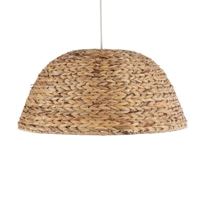 Boho Κρεμαστό Φωτιστικό MANGATA Μονόφωτο 1 x E27 AC220-240V IP20 - Φ60 x Υ28cm - Καφέ Water Hyacinth - Υδρουάκινθος Πλέγμα Καμπάνα GloboStar® MANGATA 01847 Boho Κρεμαστό Φωτιστικό Οροφής Μονόφωτο 1 x E27 AC220-240V IP20 - Φ60 x Υ28cm - Καφέ Water Hyacinth - Υδρουάκινθος Πλέγμα Καμπάνα - 5 Χρόνια Εγγύηση