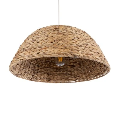 Boho Κρεμαστό Φωτιστικό MANGATA Μονόφωτο 1 x E27 AC220-240V IP20 - Φ60 x Υ28cm - Καφέ Water Hyacinth - Υδρουάκινθος Πλέγμα Καμπάνα GloboStar® MANGATA 01847 Boho Κρεμαστό Φωτιστικό Οροφής Μονόφωτο 1 x E27 AC220-240V IP20 - Φ60 x Υ28cm - Καφέ Water Hyacinth - Υδρουάκινθος Πλέγμα Καμπάνα - 5 Χρόνια Εγγύηση