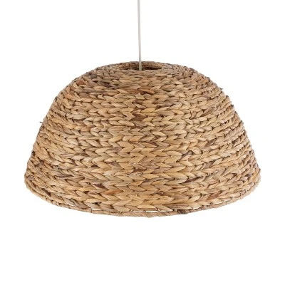 Boho Κρεμαστό Φωτιστικό MANGATA Μονόφωτο 1 x E27 AC220-240V IP20 - Φ60 x Υ28cm - Καφέ Water Hyacinth - Υδρουάκινθος Πλέγμα Καμπάνα GloboStar® MANGATA 01847 Boho Κρεμαστό Φωτιστικό Οροφής Μονόφωτο 1 x E27 AC220-240V IP20 - Φ60 x Υ28cm - Καφέ Water Hyacinth - Υδρουάκινθος Πλέγμα Καμπάνα - 5 Χρόνια Εγγύηση