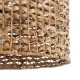 GloboStar® MANGATA 01849 Boho Κρεμαστό Φωτιστικό Οροφής Μονόφωτο 1 x E27 AC220-240V IP20 - Φ60 x Υ28cm - Καφέ Water Hyacinth - Υδρουάκινθος Πλέγμα Καμπάνα