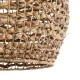 GloboStar® MANGATA 01851 Boho Κρεμαστό Φωτιστικό Οροφής Μονόφωτο 1 x E27 AC220-240V IP20 - Φ60 x Υ50cm - Καφέ Water Hyacinth - Υδρουάκινθος Πλέγμα Καμπάνα - 5 Χρόνια Εγγύηση