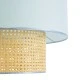 Boho Κρεμαστό Φωτιστικό SAIGE Μονόφωτο 1 x E27 AC220-240V IP20 - Φ50 x Υ60cm - Μπεζ με Γαλάζιο Ξύλινο Μπαμπού Πλέγμα GloboStar® SAIGE 02045 Boho Κρεμαστό Φωτιστικό Πλέγμα Μονόφωτο 1 x E27 IP20 Μπεζ Ξύλο με Γαλάζιο Ύφασμα - Μ50 x Π50 x Υ60cm