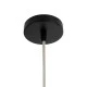 GloboStar® CABALLEROS 02053 Boho Κρεμαστό Φωτιστικό Καμπάνα Μονόφωτο 1 x E27 IP20 Πολύχρωμο Ξύλο - Μ40 x Π40 x Υ27cm