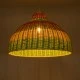 Boho Κρεμαστό Φωτιστικό CABALLEROS Μονόφωτο 1 x E27 AC220-240V IP20 - Φ70 x Υ48cm - Πράσινο με Κίτρινο και Μπεζ με Κόκκινο Ξύλινο Μπαμπού Πλέγμα Καμπάνα GloboStar® CABALLEROS 02054 Boho Κρεμαστό Φωτιστικό Καμπάνα Μονόφωτο 1 x E27 IP20 Πολύχρωμο Ξύλο - Μ70 x Π70 x Υ48cm