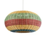 Boho Κρεμαστό Φωτιστικό CABALLEROS Μονόφωτο 1 x E27 AC220-240V IP20 - Φ70 x Υ36cm - Πράσινο με Κίτρινο και Μπλε με Κόκκινο Ξύλινο Μπαμπού Πλέγμα Boho Κρεμαστό Φωτιστικό CABALLEROS Μονόφωτο 1 x E27 AC220-240V IP20 - Φ70 x Υ36cm - Πράσινο με Κίτρινο και Μπλε με Κόκκινο Ξύλινο Μπαμπού Πλέγμα