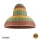 Boho Κρεμαστό Φωτιστικό CABALLEROS Μονόφωτο 1 x E27 AC220-240V IP20 - Φ70 x Υ60cm - Πράσινο με Κίτρινο και Μπεζ με Κόκκινο Ξύλινο Μπαμπού Πλέγμα Καμπάνα GloboStar® CABALLEROS 02058 Boho Κρεμαστό Φωτιστικό Καμπάνα Μονόφωτο 1 x E27 IP20 Πολύχρωμο Ξύλο - Μ70 x Π70 x Υ60cm