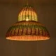 Boho Κρεμαστό Φωτιστικό CABALLEROS Μονόφωτο 1 x E27 AC220-240V IP20 - Φ70 x Υ60cm - Πράσινο με Κίτρινο και Μπεζ με Κόκκινο Ξύλινο Μπαμπού Πλέγμα Καμπάνα GloboStar® CABALLEROS 02058 Boho Κρεμαστό Φωτιστικό Καμπάνα Μονόφωτο 1 x E27 IP20 Πολύχρωμο Ξύλο - Μ70 x Π70 x Υ60cm