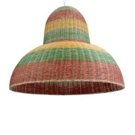 Boho Κρεμαστό Φωτιστικό CABALLEROS Μονόφωτο 1 x E27 AC220-240V IP20 - Φ100 x Υ80cm - Πράσινο με Κίτρινο και Μπεζ με Κόκκινο Ξύλινο Μπαμπού Πλέγμα Καμπάνα Boho Κρεμαστό Φωτιστικό CABALLEROS Μονόφωτο 1 x E27 AC220-240V IP20 - Φ100 x Υ80cm - Πράσινο με Κίτρινο και Μπεζ με Κόκκινο Ξύλινο Μπαμπού Πλέγμα Καμπάνα