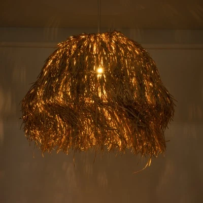 Boho Κρεμαστό Φωτιστικό GUADELOUPE Μονόφωτο 1 x E27 AC220-240V IP20 - Φ80 x Υ60cm - Μπεζ Φυσική Ράφια Νήμα Πλέγμα Καμπάνα GloboStar® GUADELOUPE 02158 Boho Κρεμαστό Φωτιστικό Καμπάνα Μονόφωτο 1 x E27 IP20 Μπεζ Ράφια - Μ80 x Π80 x Υ60cm
