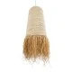 GloboStar® LETA 02171 Boho Κρεμαστό Φωτιστικό Πλέγμα Μονόφωτο 1 x E27 IP20 Μπεζ Ράφια - Μ50 x Π50 x Υ150cm