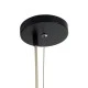 GloboStar® PORTOFERRAIO 02186 Boho Κρεμαστό Φωτιστικό Πλέγμα Μονόφωτο 1 x E27 IP20 Μπεζ Ράφια - Μ80 x Π80 x Υ120cm
