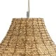 GloboStar® PORTOFERRAIO 02186 Boho Κρεμαστό Φωτιστικό Πλέγμα Μονόφωτο 1 x E27 IP20 Μπεζ Ράφια - Μ80 x Π80 x Υ120cm