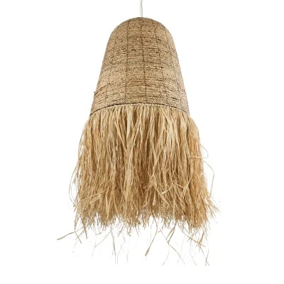 Boho Κρεμαστό Φωτιστικό PORTOFERRAIO Μονόφωτο 1 x E27 AC220-240V IP20 - Φ60 x Υ120cm - Μπεζ Φυσική Ράφια Νήμα Πλέγμα Καμπάνα GloboStar® PORTOFERRAIO 02190 Boho Κρεμαστό Φωτιστικό Πλέγμα Μονόφωτο 1 x E27 IP20 Μπεζ Ράφια - Μ60 x Π60 x Υ120cm