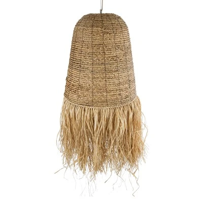 Boho Κρεμαστό Φωτιστικό PORTOFERRAIO Μονόφωτο 1 x E27 AC220-240V IP20 - Φ60 x Υ120cm - Μπεζ Φυσική Ράφια Νήμα Πλέγμα Καμπάνα GloboStar® PORTOFERRAIO 02190 Boho Κρεμαστό Φωτιστικό Πλέγμα Μονόφωτο 1 x E27 IP20 Μπεζ Ράφια - Μ60 x Π60 x Υ120cm