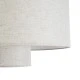 GloboStar® MARIGOLD 02226 Boho Κρεμαστό Φωτιστικό Οροφής Μονόφωτο 1 x E27 AC220-240V IP20 - Φ48 x Υ27cm - Λευκό Ύφασμα Καμπάνα