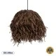 Boho Κρεμαστό Φωτιστικό GUADELOUPE Μονόφωτο 1 x E27 AC220-240V IP20 - Φ50 x Υ40cm - Καφέ Σκούρο Φυσική Ράφια Νήμα Πλέγμα Καμπάνα GloboStar® GUADELOUPE 02293 Boho Κρεμαστό Φωτιστικό Καμπάνα Μονόφωτο 1 x E27 IP20 Καφέ Ράφια - Μ50 x Π50 x Υ40cm