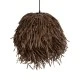 Boho Κρεμαστό Φωτιστικό GUADELOUPE Μονόφωτο 1 x E27 AC220-240V IP20 - Φ50 x Υ40cm - Καφέ Σκούρο Φυσική Ράφια Νήμα Πλέγμα Καμπάνα GloboStar® GUADELOUPE 02293 Boho Κρεμαστό Φωτιστικό Καμπάνα Μονόφωτο 1 x E27 IP20 Καφέ Ράφια - Μ50 x Π50 x Υ40cm