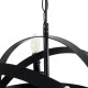 GloboStar® ESTELLE 01003 Vintage Industrial Κρεμαστό Φωτιστικό Οροφής Πολύφωτο 8 x E14 AC220-240V IP20 - Φ65 x Y50cm - Μαύρο Μεταλλικό Πολυέλαιος Πλέγμα - 5 Χρόνια Εγγύηση
