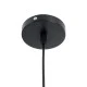 GloboStar® CAMBER 01016 Vintage Κρεμαστό Φωτιστικό Πλέγμα Μονόφωτο 1 x E27 IP20 Μαύρο & Χρυσό Μέταλλο - Μ12 x Π12 x Υ18cm