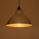 GloboStar® LOUVE 01178 Vintage Κρεμαστό Φωτιστικό Καμπάνα Μονόφωτο 1 x E27 IP20 Ασημί & Μαύρο Μέταλλο - Μ40 x Π40 x Y30cm
