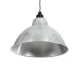 GloboStar® LOUVE 01178 Vintage Κρεμαστό Φωτιστικό Καμπάνα Μονόφωτο 1 x E27 IP20 Ασημί & Μαύρο Μέταλλο - Μ40 x Π40 x Y30cm