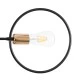 Μοντέρνο φωτιστικό οροφής NEXUS πολύφωτο E27 AC 220-240V μαύρο με χρυσές λεπτομέρειες μεταλλικό Ø46xY74cm