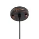 GloboStar® EARTH 01662 Vintage Industrial Κρεμαστό Φωτιστικό Οροφής Μονόφωτο 1 x E27 AC220-240V IP20 - Φ30 x Υ30cm - Καφέ Σκουριά Μεταλλικό Πλέγμα