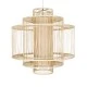 Κρεμαστό φωτιστικό Boho HIBISCUS 1 x E27 AC 220-240V μπεζ με υφασμάτινο καπέλο φυσικού σχεδιασμού Μ100 x Π100 x Υ100