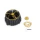 Boho Κρεμαστό Φωτιστικό MISSOULA Μονόφωτο 1 x E27 AC220-240V IP20 - Φ30 x Υ40cm - Μαύρο Λεπτό Νήμα Βαμβακερό και Χρυσό Μεταλλικό Πλέγμα GloboStar® MISSOULA 02087 Boho Κρεμαστό Φωτιστικό Σχοινί Μονόφωτο 1 x E27 IP20 Μαύρο Ύφασμα με Χρυσό Μέταλλο - Μ30 x Π30 x Υ40cm