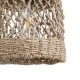 GloboStar® ECUADOR 02121 Boho Κρεμαστό Φωτιστικό Πλέγμα Μονόφωτο 1 x E27 IP20 Μπεζ Rattan - Μ20 x Π20 x Υ25cm