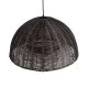 Boho Κρεμαστό Φωτιστικό MONTANA Μονόφωτο 1 x E27 AC220-240V IP20 - Φ50 x Υ25cm - Σκούρο Καφέ Μπαμπού Πλέγμα Καμπάνα GloboStar® MONTANA 02381 Boho Κρεμαστό Φωτιστικό Καμπάνα Μονόφωτο 1 x E27 IP20 Καφέ Ξύλο - Μ50 x Π50 x Υ25cm