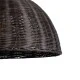 Boho Κρεμαστό Φωτιστικό MONTANA Μονόφωτο 1 x E27 AC220-240V IP20 - Φ50 x Υ25cm - Σκούρο Καφέ Μπαμπού Πλέγμα Καμπάνα GloboStar® MONTANA 02381 Boho Κρεμαστό Φωτιστικό Καμπάνα Μονόφωτο 1 x E27 IP20 Καφέ Ξύλο - Μ50 x Π50 x Υ25cm