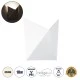 Επιτοίχια απλίκα LED kelvo® STEALTH 10W 1100lm φυσικό λευκό 4500K IP65 λευκό ματ 17x7.5x17cm